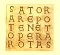 Il quadrato del SATOR simbolo cristiano